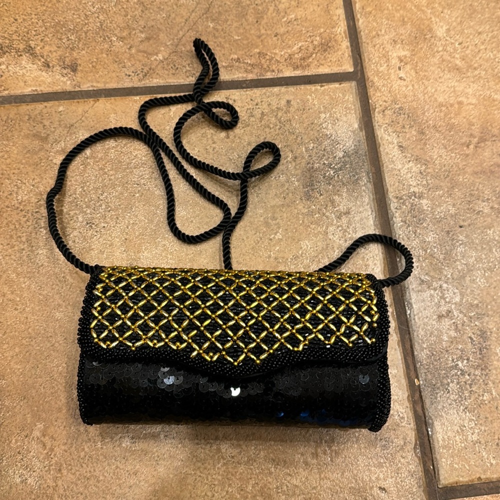 Sequined evening bag